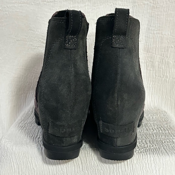 ❄️🌸Sorel Joan of Arctic Wedge II Chelsea boots in Purple Sage suede 🌸❄️ - Picture 7 of 9